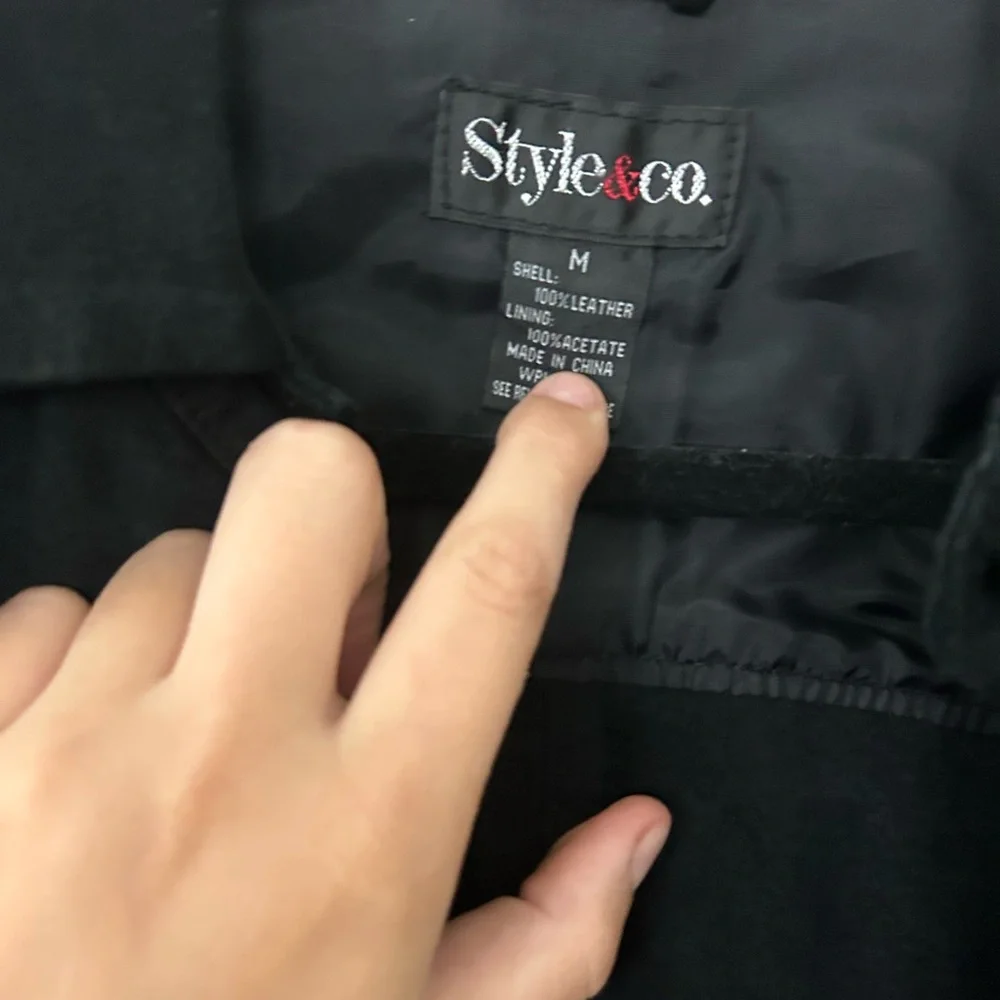 Leather Shirt Jacket